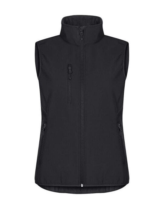 Clique Ladies Classic Softshell Vest - Black