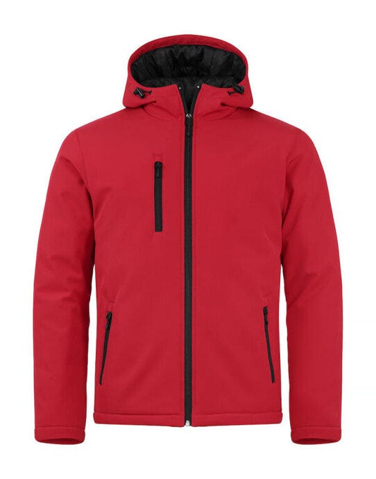 Clique Padded Hoody Softshell - Red