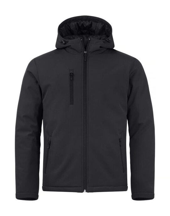 Clique Padded Hoody Softshell - Black