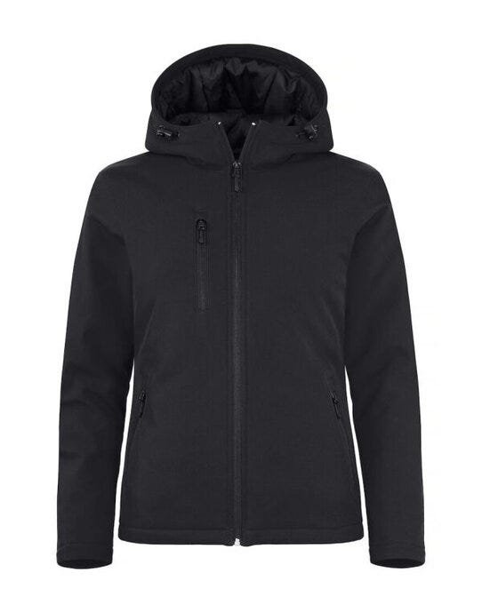Clique Ladies Padded Softshell Hoody - Black