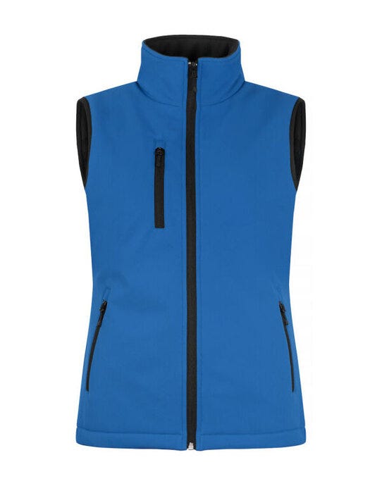 Clique Ladies Padded Softshell Vest - Royal Blue
