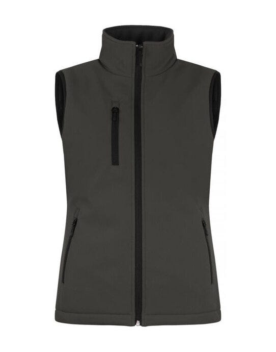Clique Ladies Padded Softshell Vest - Dark Grey