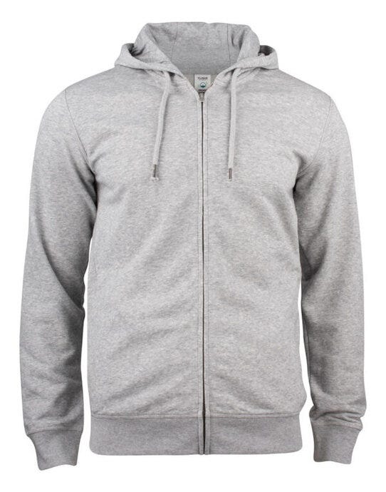 Clique Premium OC Full Zip Hoody - Grey Melange