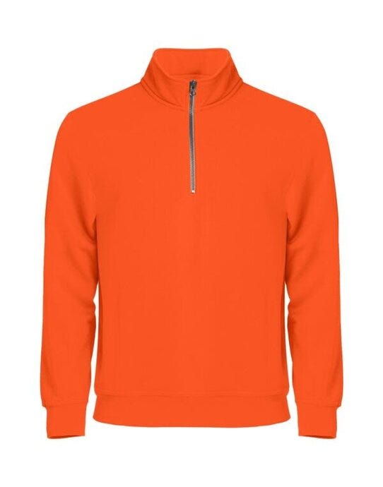Clique Basic Half Zip - Visibility Orange