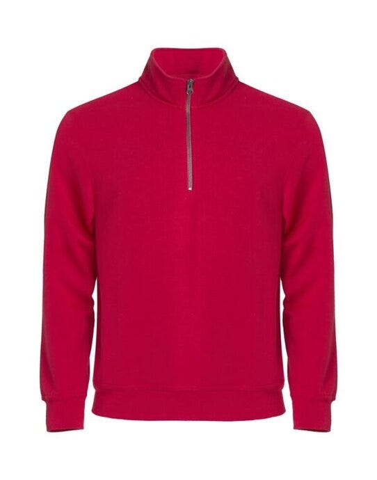 Clique Basic Half Zip - Red