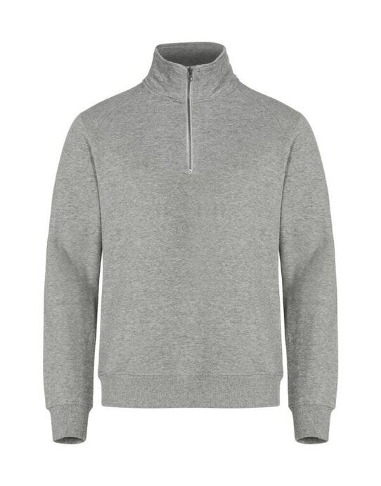 Clique Basic Half Zip - Grey Melange