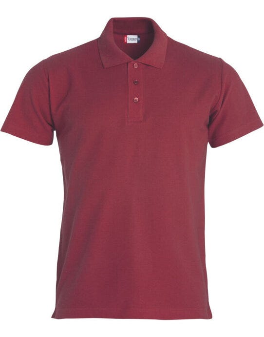 Clique Basic Polo - Burgundy