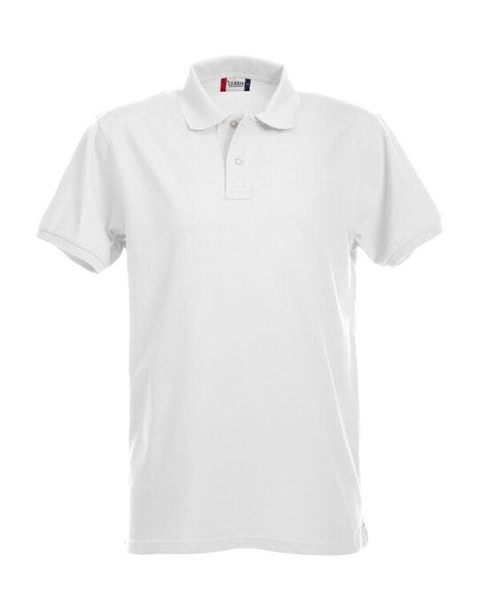 Clique Stretch Premium Polo - White