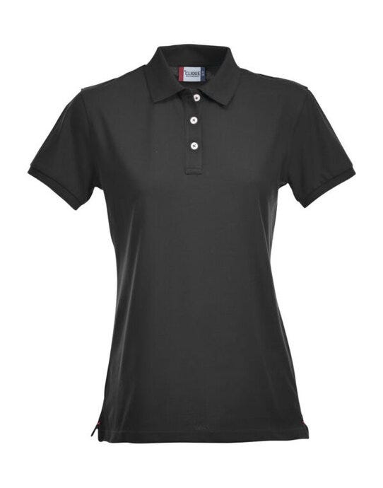 Clique Ladies Stretch Premium Polo - Black