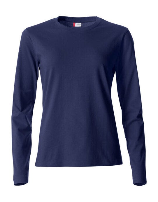 Clique Ladies L/S Basic-T - Dark Navy