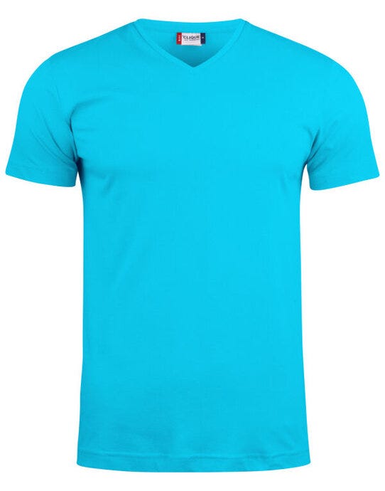 Clique Basic-T V Neck - Turquoise