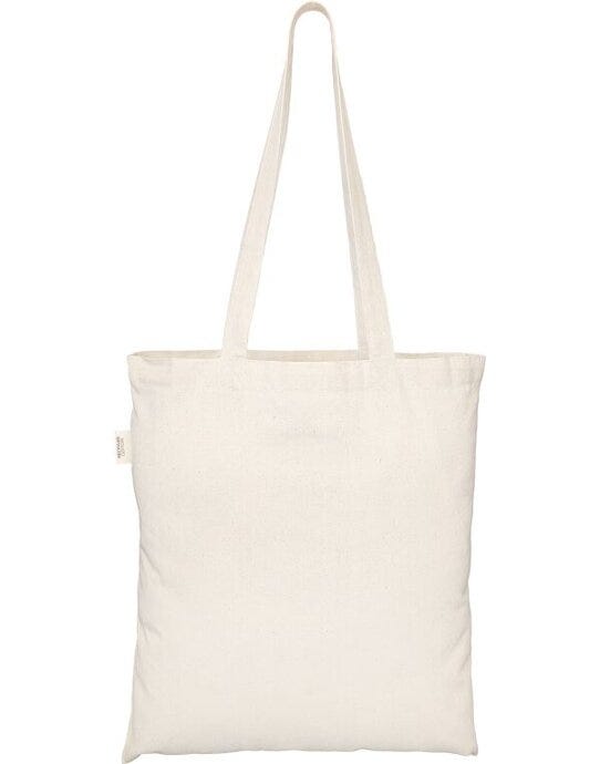 EcoTote 100% Recycled Cotton Tote Bag - Natural