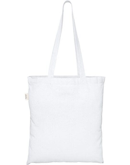 EcoTote 100% Recycled Cotton Tote Bag - White