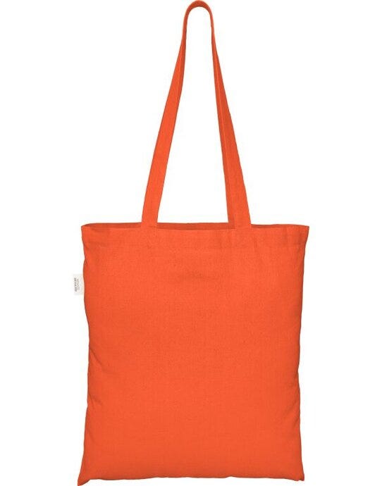 EcoTote 100% Recycled Cotton Tote Bag - Orange