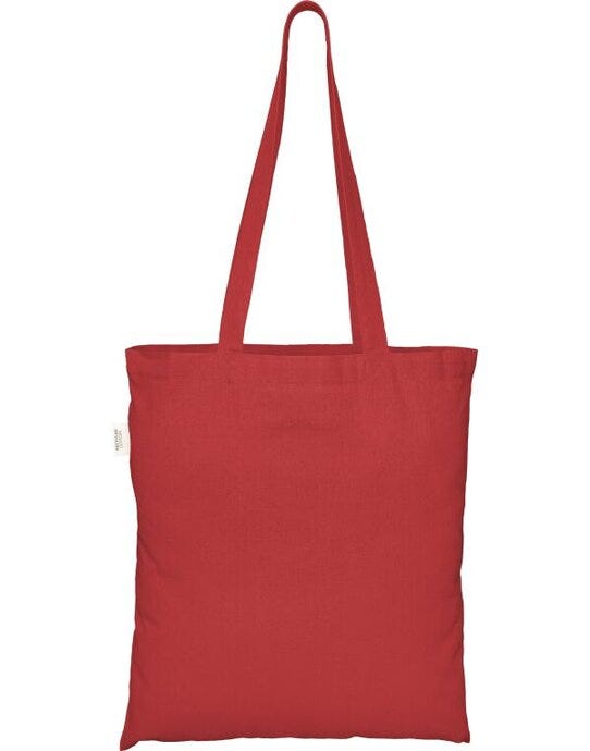 EcoTote 100% Recycled Cotton Tote Bag - Red