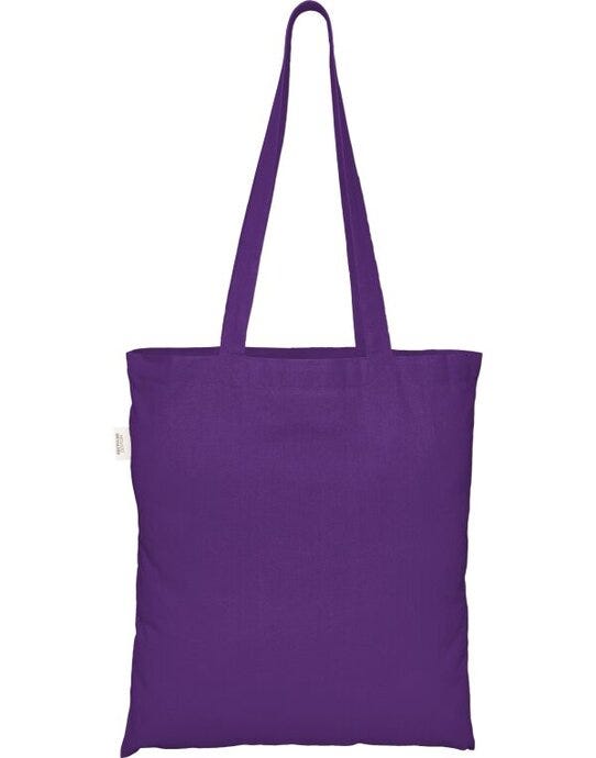 EcoTote 100% Recycled Cotton Tote Bag - Purple