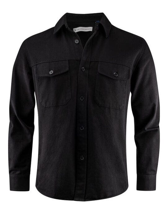 James Harvest Highwoods Unisex Overshirt - Black