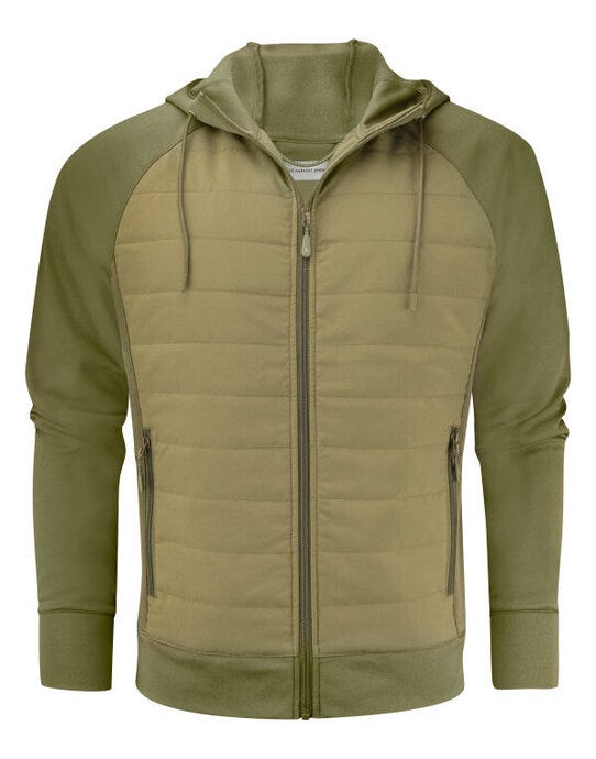 James Harvest Keyport Hooded Sweat - Moss Green