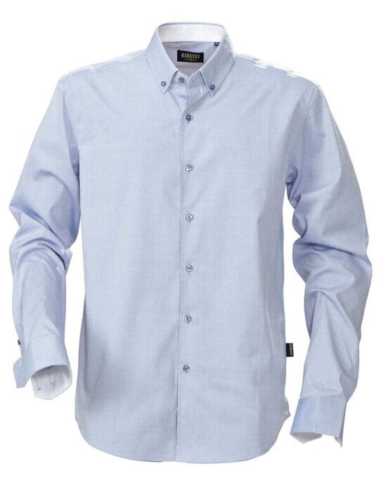 James Harvest Oxford Shirt - Blue