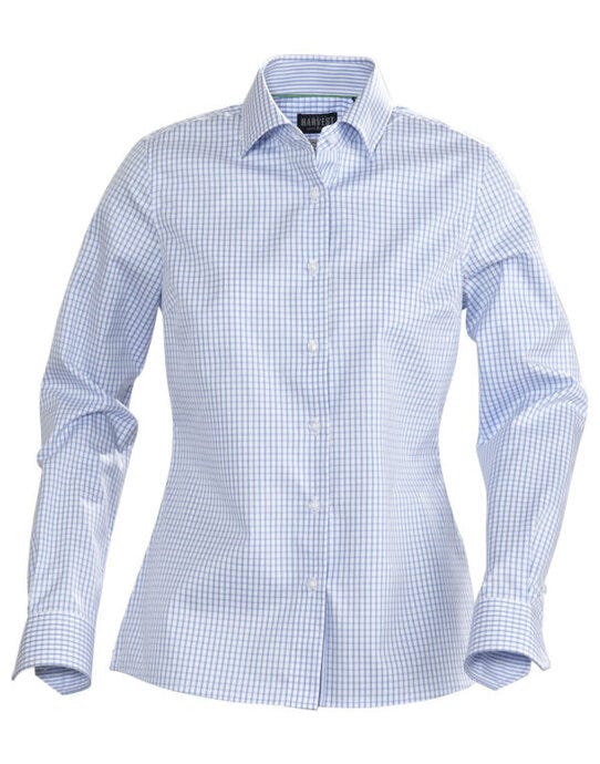 James Harvest Ladies Tribeca Shirt - Light Blue