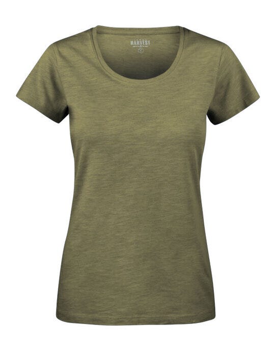James Harvest Twoville Ladies T-Shirt - Moss Green