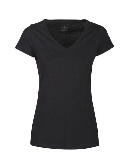 James Harvest Whailford V-Neck Ladies T - Black