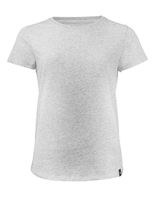 James Harvest American U Ladies T-Shirt - Grey Melange