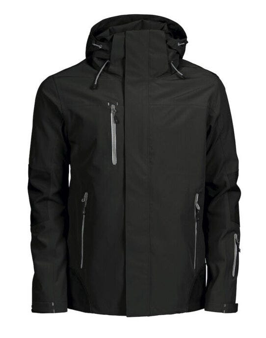 James Harvest Islandblock Shell Jacket - Black