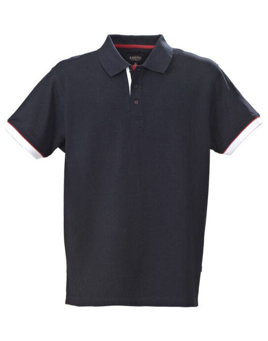 James Harvest Anderson Pique Polo - Navy