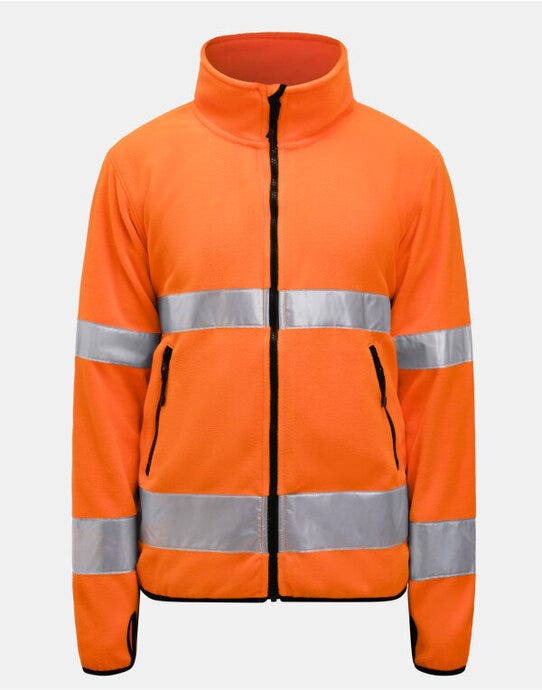 Jobman Fleece Jacket Hi-Vis - Orange