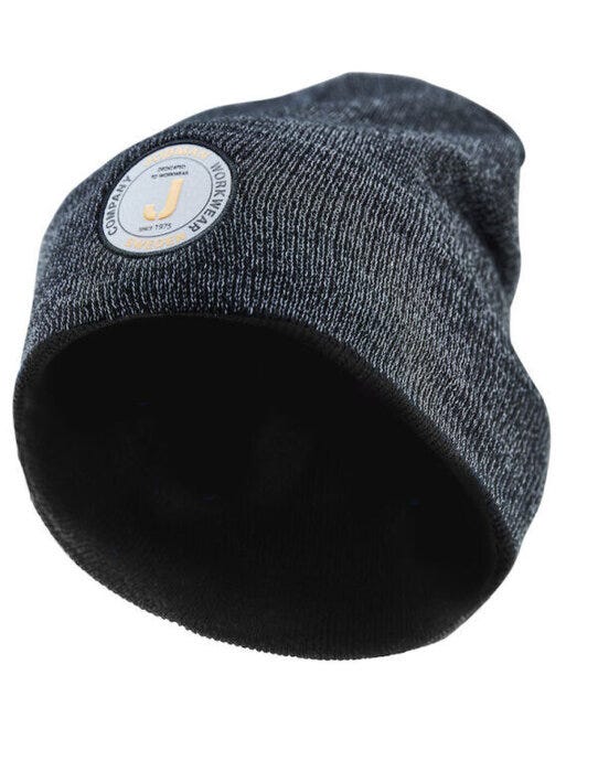 Jobman Reflective Beanie - Black