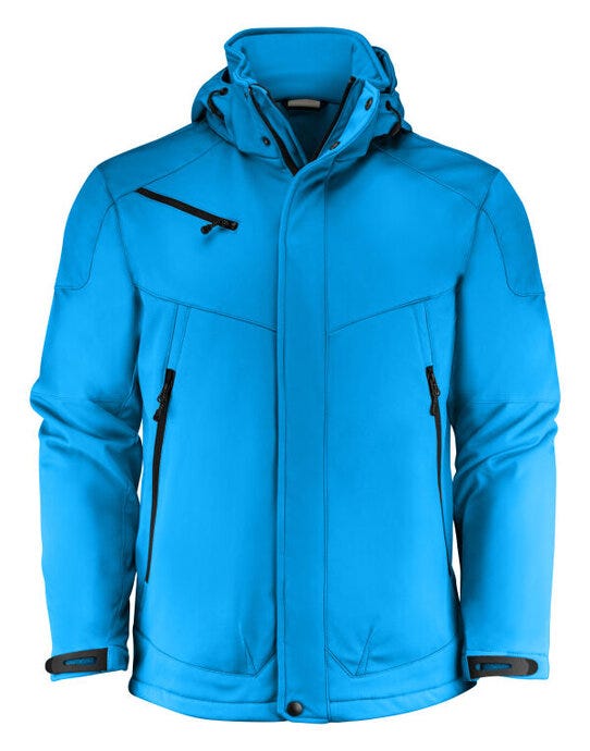 Printer Essentials Men Skeleton Softshel - Ocean Blue