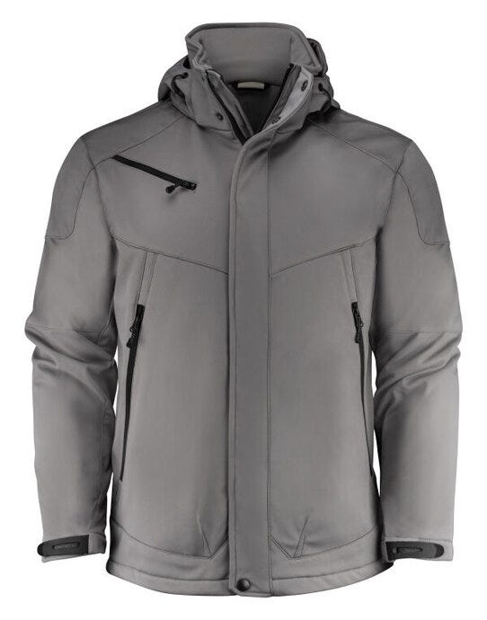 Printer Essentials Men Skeleton Softshel - Steel Grey