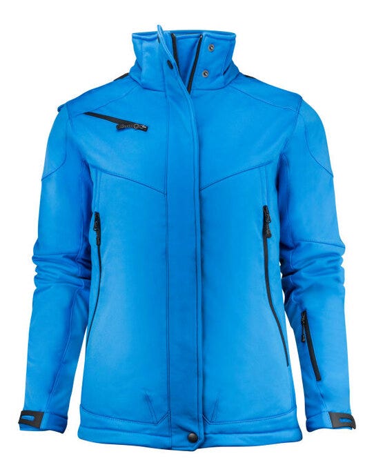 Printer Essentials Printer Ladies Skeleton Softshell Jacket - Ocean Blue