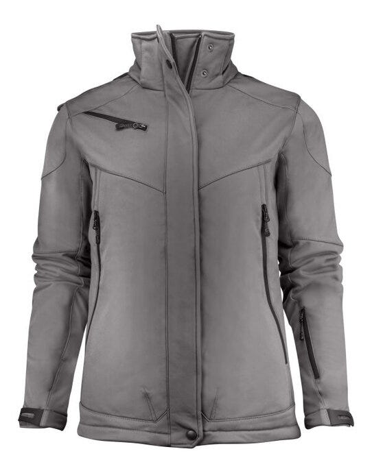 Printer Essentials Printer Ladies Skeleton Softshell Jacket - Steel Grey