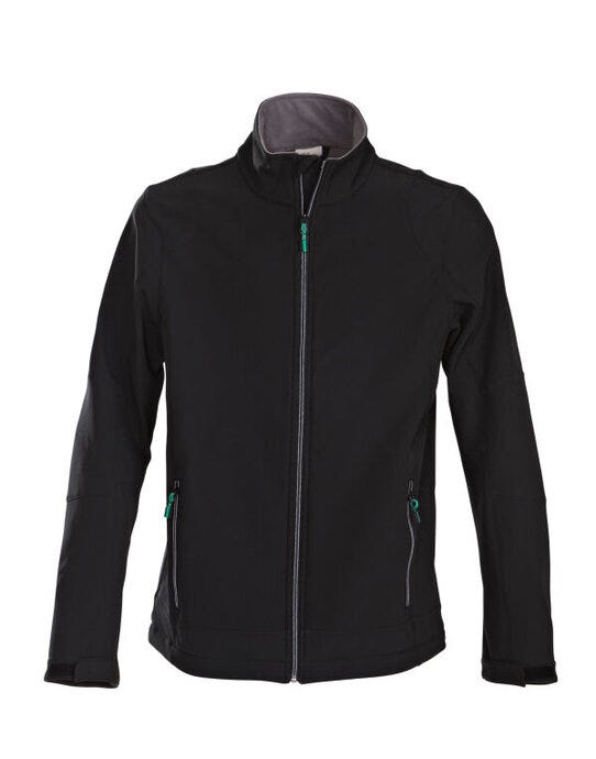 Printer Essentials Printer Mens Trial Softshell Jacket - Black