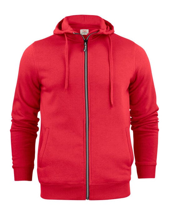 Printer Essentials Printer Mens Overhead Full Zip Hoodie - Red