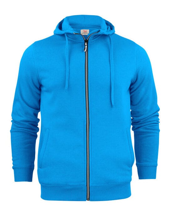 Printer Essentials Printer Mens Overhead Full Zip Hoodie - Ocean Blue