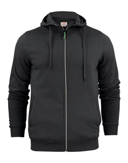 Printer Essentials Printer Mens Overhead Full Zip Hoodie - Black