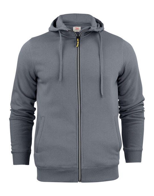 Printer Essentials Printer Mens Overhead Full Zip Hoodie - Steel Grey