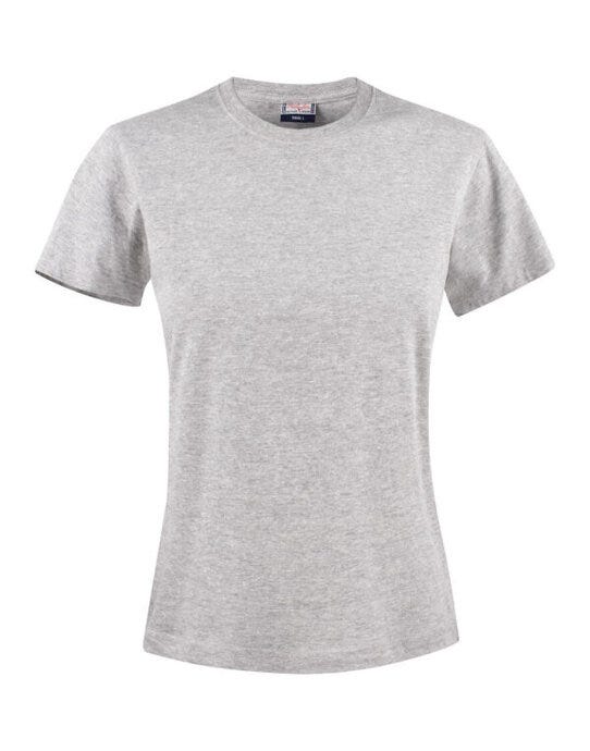 Printer Essentials Ladies Heavier Pro T - Grey Melange
