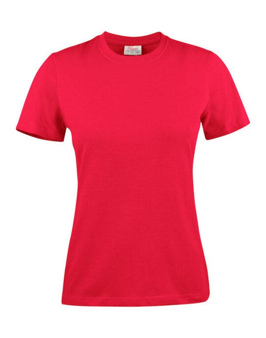 Printer Essentials Ladies Heavier Pro T - Red