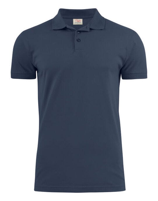 Printer Essentials Printer Mens Surf Stretch Polo - Navy