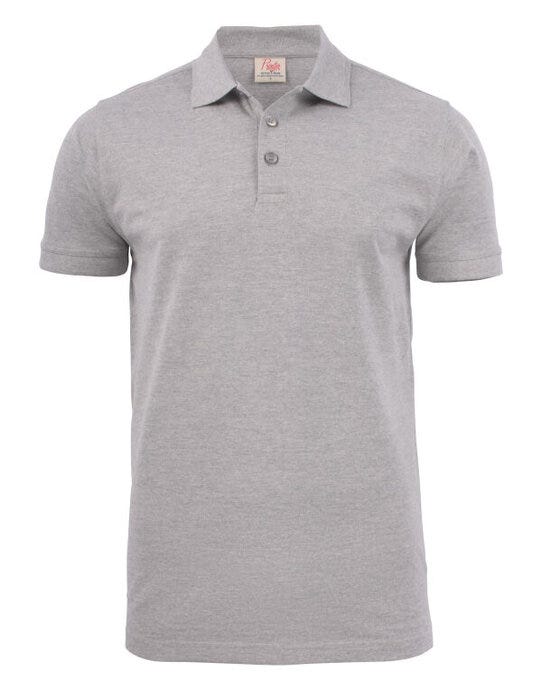 Printer Essentials Printer Mens Surf Stretch Polo - Grey Melange