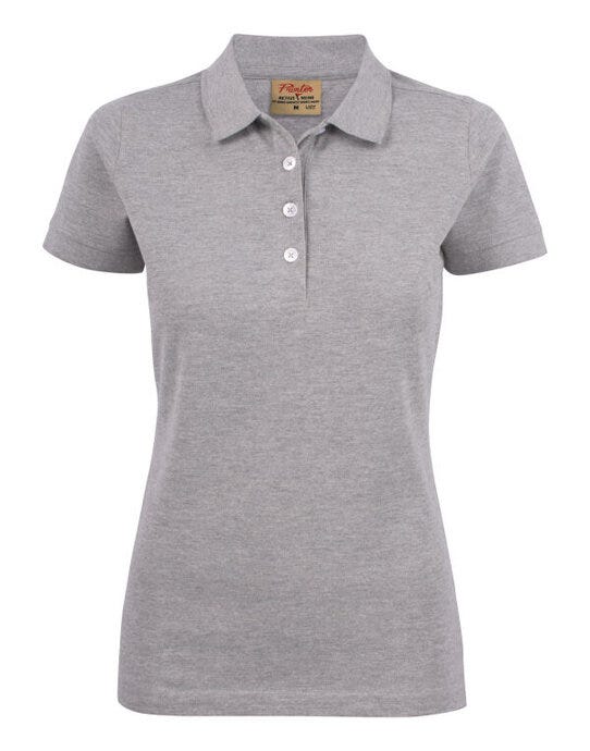Printer Essentials Printer Ladies Surf Stretch Polo - Grey Melange