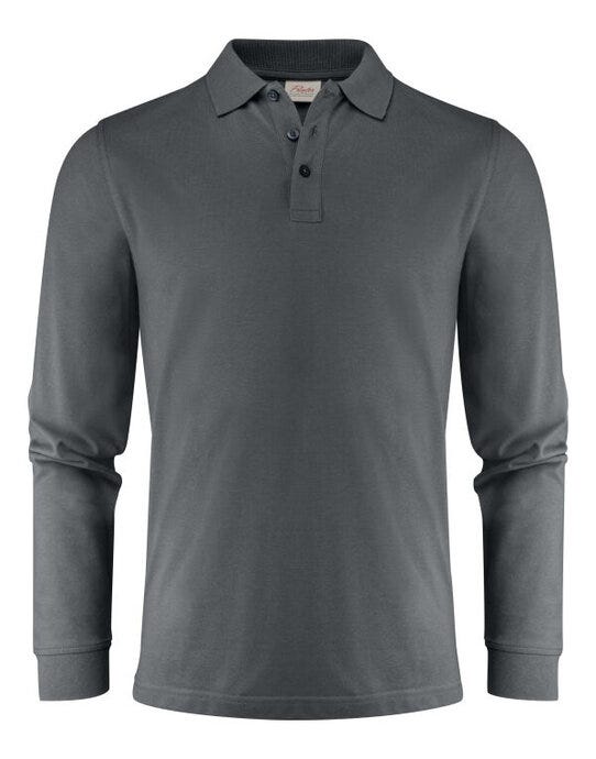 Printer Essentials Printer Mens Surf Pro LS Polo - Steel Grey