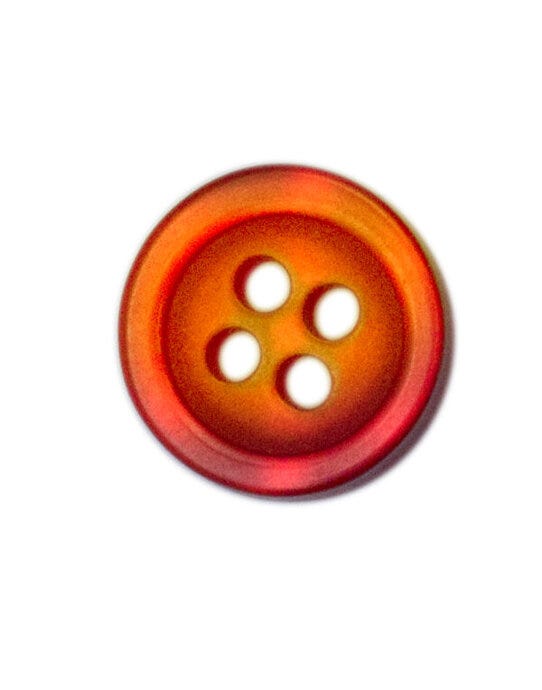 Printer Essentials Printer Shirt Button Large (10-Pack) - Bright Orange