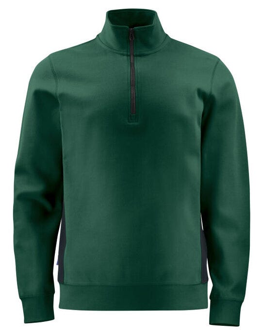 ProJob Workwear ProJob Prio 2128 1/2 Zip Sweatshirt - Forest Green