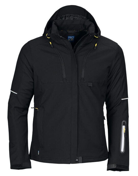 ProJob Workwear ProJob 3413 Ladies Padded Functional Jkt - Black