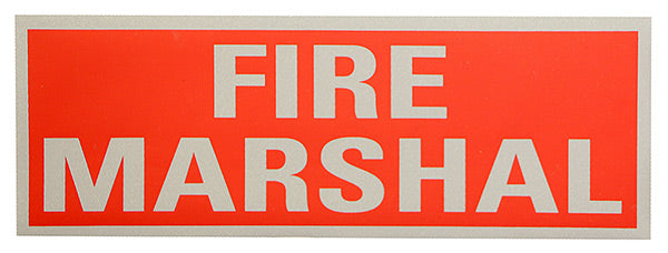 Click FIRE MARSHAL REFLECTIVE BACK [250x90MM], main product image